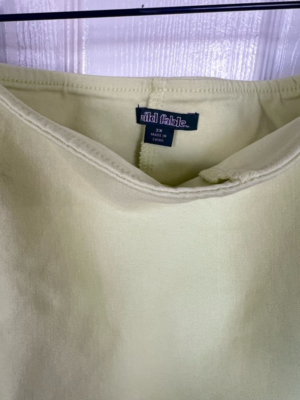 Women's High-Rise Bodycon Mini Skort - Wild Fable™ Yellow -Greene tint 3X NWT - Picture 6 of 6